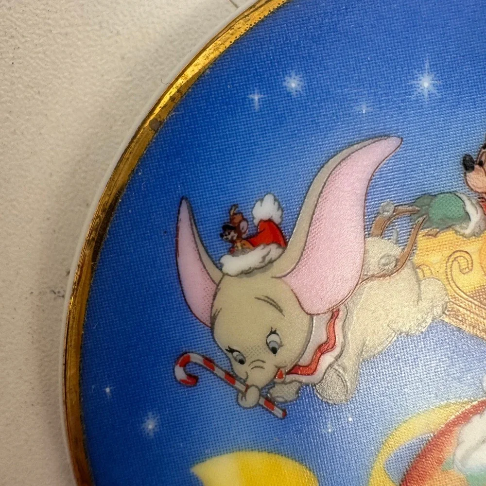 Vtg 1991 Disney Parks Christmas‎ Ornament Dumbo Mickey Pluto Donald Japan